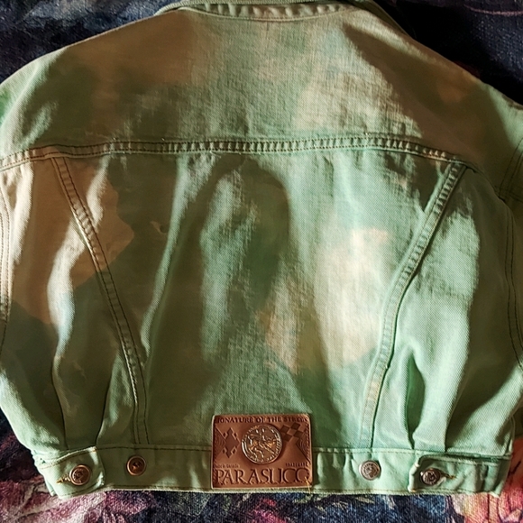 Vintage Parasuco Cropped Denim Jacket Acid Wash - Picture 1 of 11